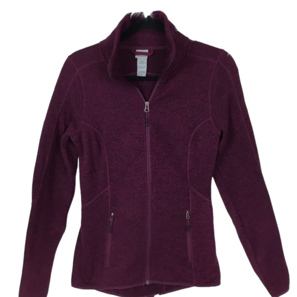 Champion Women's Small Zip up Athletic Sport Jacket 100% Polyester